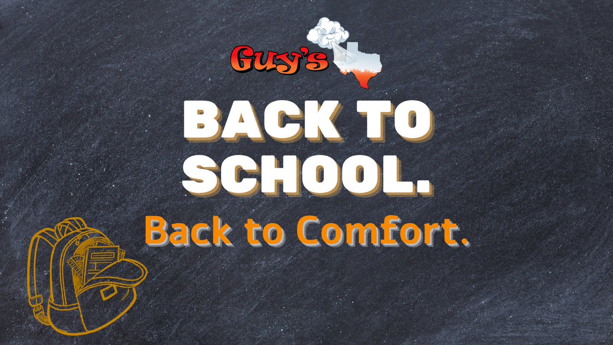 GuysAC_TX's tweet photo. 📚 Back-to-school season is here!

After a long day of classes, everyone deserves a cool, comfortable home. Guy's AC is here to help keep your family comfortable all season long.

License #TACLA2990C
#BackToSchool #HomeComfort #GuysAC https://t.co/2N7BIerq3S