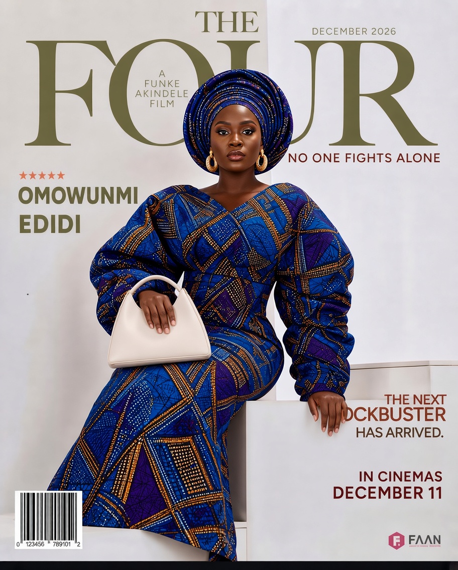 AdebesinOmowun3's tweet photo. Proud to be part of this one. ❤️
The next blockbuster has arrived.
THE FOUR
No One Fights Alone.
A Funke Akindele Film.
In cinemas December 11, 2026. 🎬
Proudly fan🥰
#TheFour #NoOneFightsAlone #TheNextBlockbuster #FunkeAkindeleNetwork #December11 #InCinemas https://t.co/8GCXHWpn2C