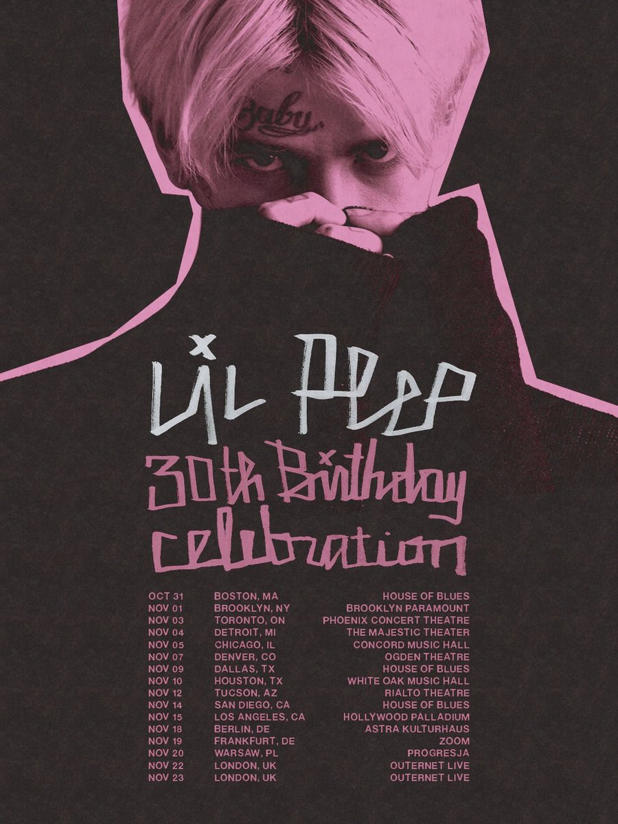 RubysNephew's tweet photo. Lil Peep’s Mom and Brother have announced a North America &amp; EU tour celebrating his 30th birthday 🕊️

tickets go live Friday, August 14th https://t.co/f4GbsKXSd6