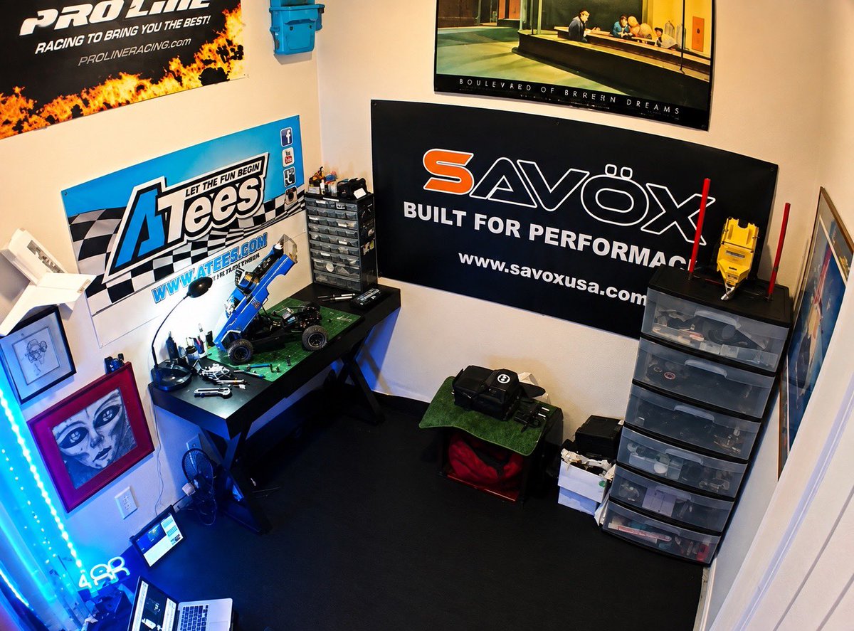 RCTrailblazr's tweet photo. I’ve had some small offices building rc videos over the years, this room created over 60 videos! https://t.co/8287dA1GfM