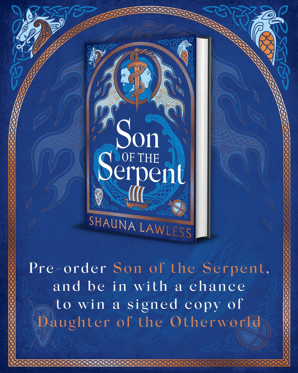 HoZ_Books's tweet photo. INVADERS MASS
KINGS TOPPLE
MAGICAL POWERS RISE

Pre-order #SonOfTheSerpent (Publishing 10th September 2026) by @shaunaLwrites, and be in with a chance to win a signed copy of #DaughterOfTheOtherworld, the first entry in #GaelSong: Era II

Enter Now: https://t.co/FMrrPym2XF https://t.co/Yg43qyJFkO