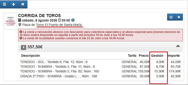 torosyaficion's tweet photo. Lo prometido es deuda. Mañana......."El negocio del 10% para el empresariado taurino. La nueva mina de oro". 

Estudiamos el caso de las 4 tardes de Morante en el Puerto. ¿Cuánto ha ganado @zunigatoros @CircuitosToros con los "gastos de gestión" online? https://t.co/xUIWNzjb86