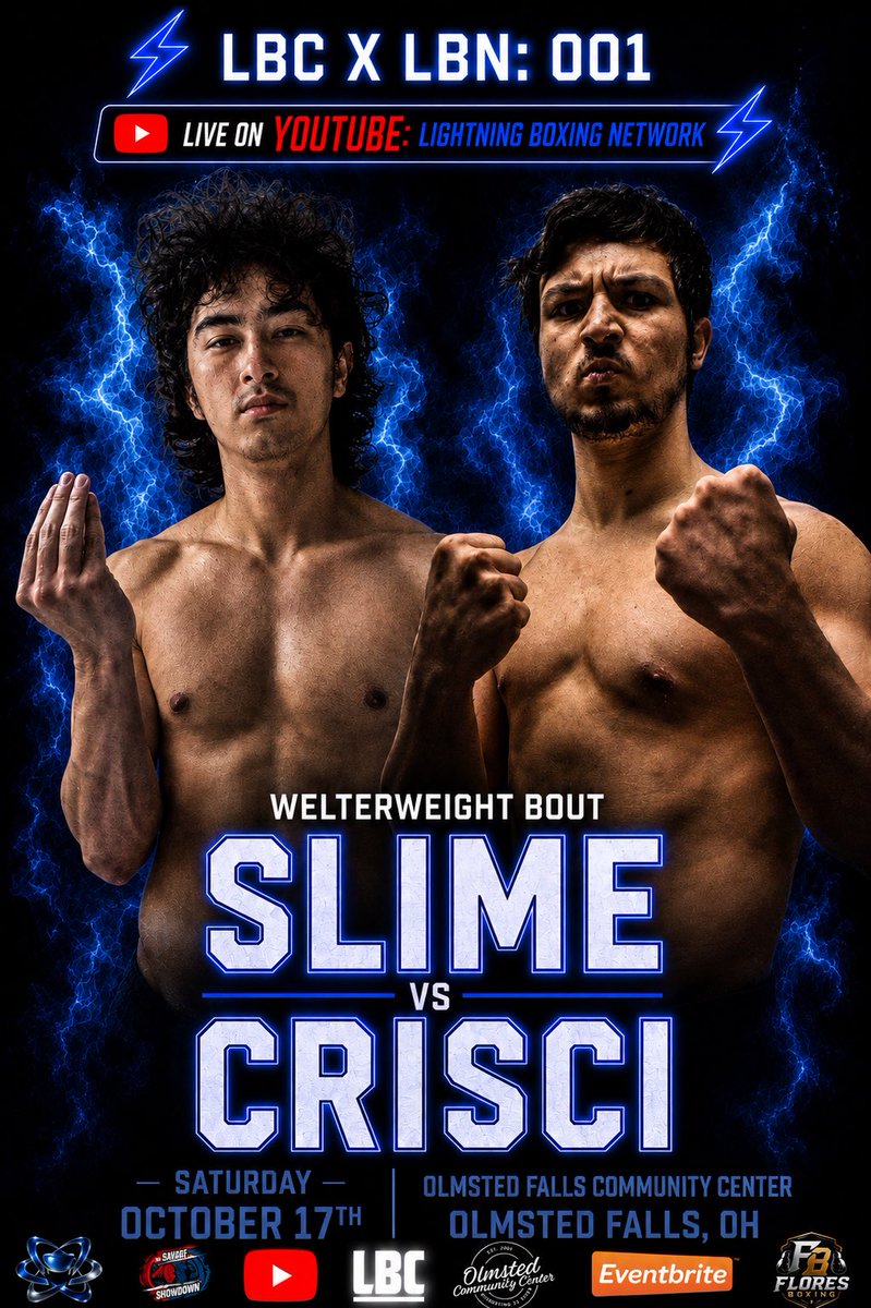 LightningBXNG's tweet photo. SLIME VS THE ULTIMATE UNDERDOG 

Two fighters. Two losing streaks. One chance to finally break through.

Slime and Crisci both enter LBC X LBN: 001 coming off back-to-back losses, and both are hunting for their FIRST SCB WIN. 🥊⚡

OCTOBER 17TH

Who gets win #1? 👀 https://t.co/8BQp7vjuKy