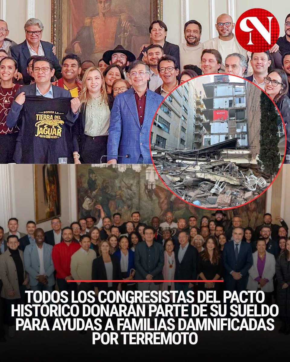 waldoalarconho1's tweet photo. En el gobierno del drogo Gustavo Petro nunca vimos a la manada de bandidos congresistas del Pacto Histórico donando nada para las emergencias que decretó. El Tigre los puso a donar un sueldo para atender la emergencia por el terremoto. Eso sí es liderazgo y compromiso. https://t.co/7rrTj3OJWh