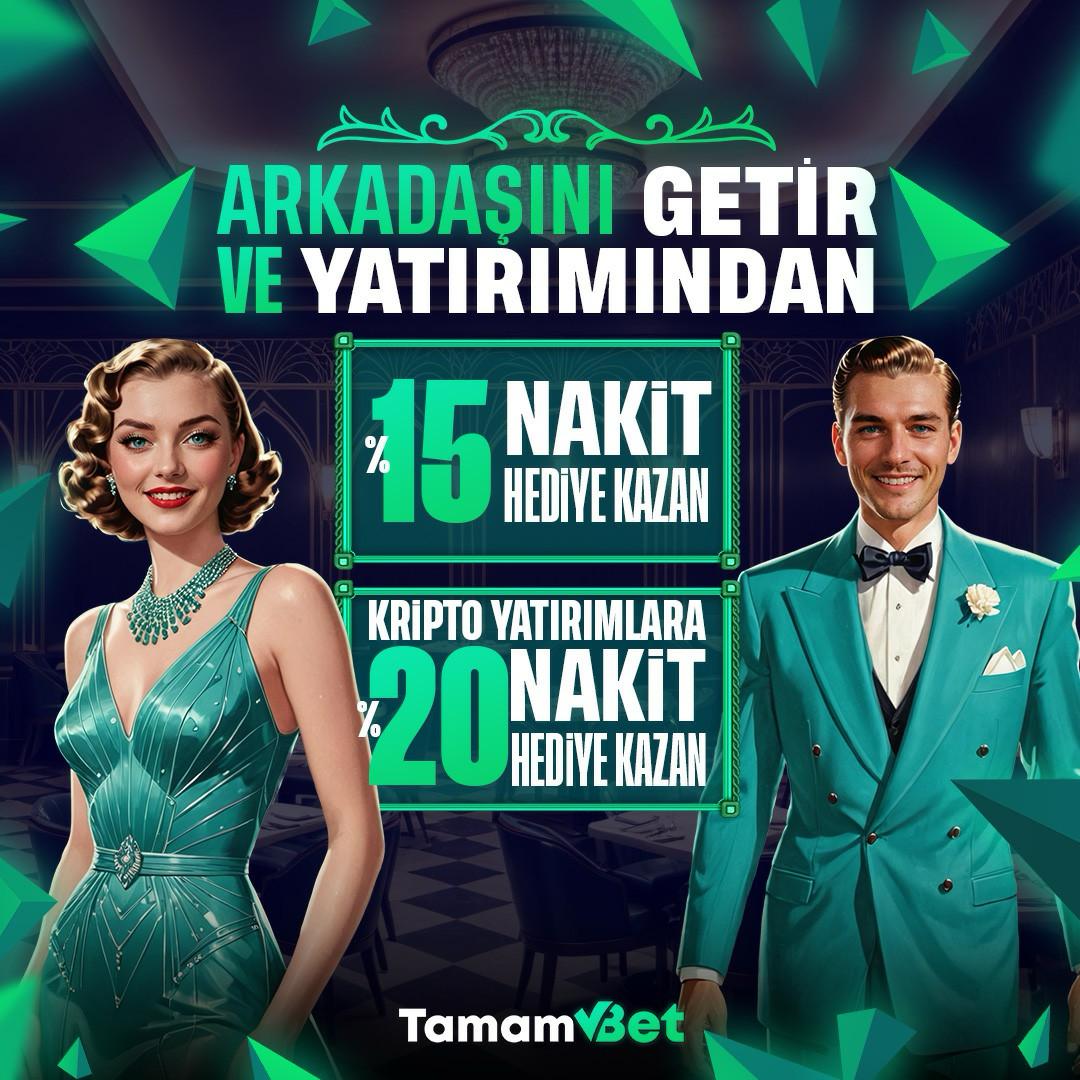 TamamSocialX's tweet photo. 🚀 Tamambet'e Arkadaşını Getir, %15 Nakit Senin Olsun! 🚀

💰 Hemen arkadaşınızı davet edin ve onların ilk yatırımından %15 nakit hediye, Kripto yatırımları için %20 Nakit hediye kazanın! 

🎯 Hemen davet et, kazanmaya başla!

Tamambet Giriş: https://t.co/7FYPXUFSVr https://t.co/82e1K2JVIO