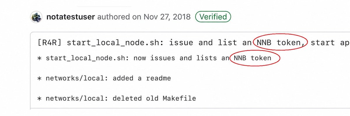 nnb_token's tweet photo. Just decided to take a little dive into the GitHub…

Post: Nov 27, 2018

The lore runs so deep that $NNB has been mentioned on @BNBCHAIN’s official Discord.

Not once, twice or thrice but an uncountable number of times, imo. 🥴

Go check the GitHub: https://t.co/HBU0egViEk https://t.co/ddAgynaL5z