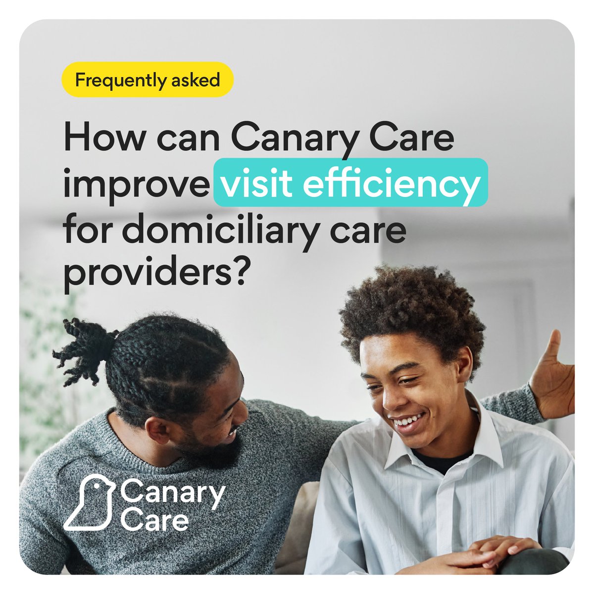 canary_care's tweet photo. How can technology improve care visit efficiency?

With #CanaryCare, domiciliary care providers get better visibility between visits - meaning fewer unnecessary welfare visits, the same safety, and more capacity freed up 👇

https://t.co/ig5gnON3pq https://t.co/LfJWAejiBF