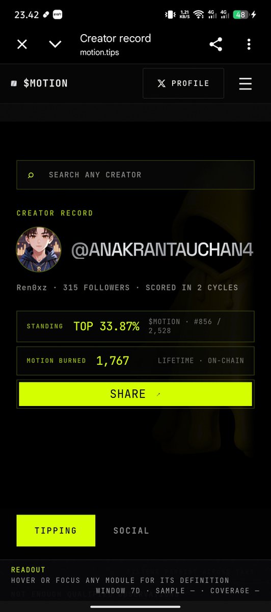 anakrantauchan4's tweet photo. Nambah terus ,gas gb pasti back 

Contoh kata @tipmotion tip 200 so excited this alpha on Robinhood chain

Biar ke baca $MOTION 
@motiontip https://t.co/nrV2pM1zLk