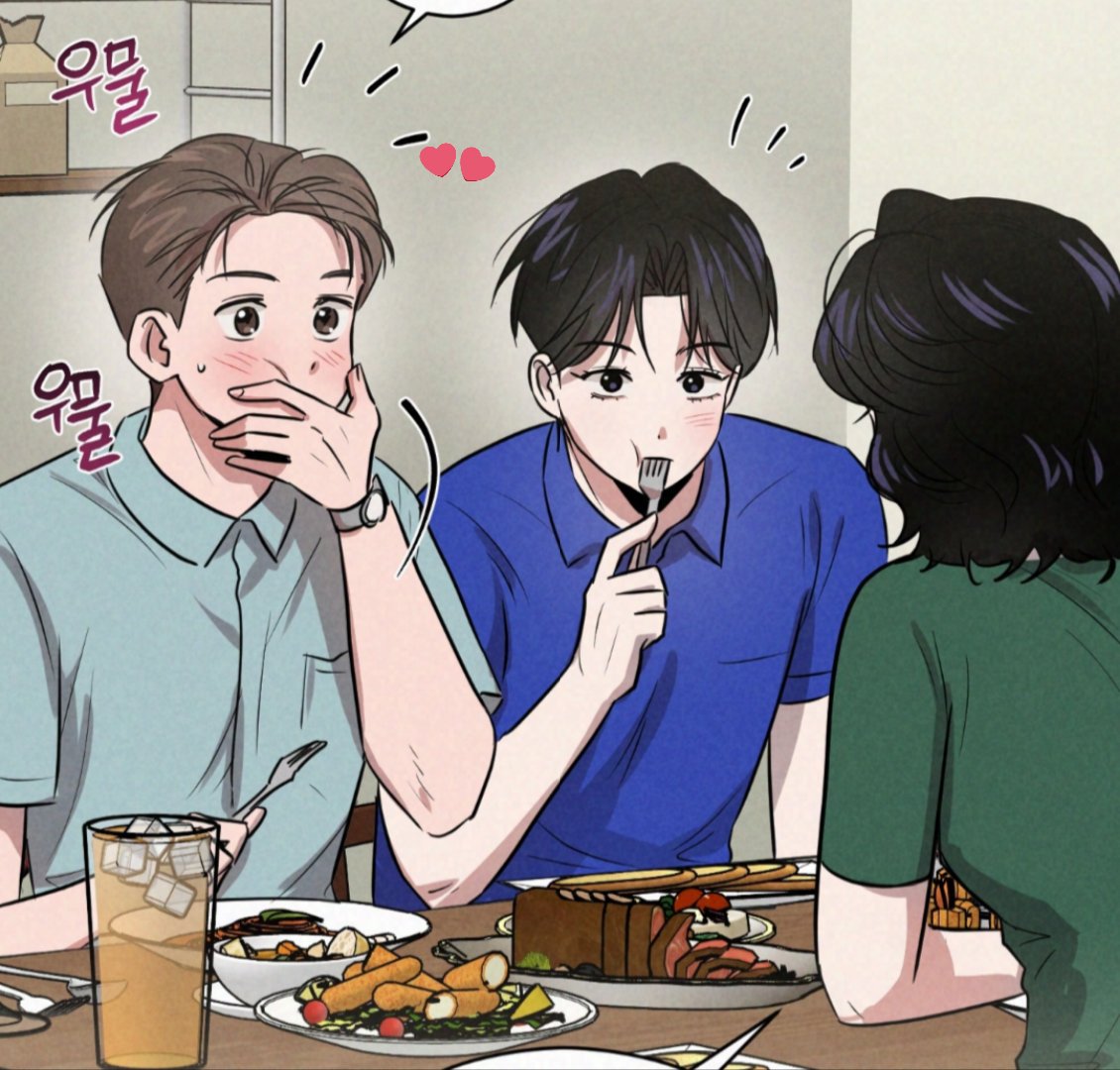 puddingmelons's tweet photo. i'm crying 😭 the cover for their final episode is so beautiful 🥹🌸🍃 they look just like newlyweds 😭💞🤍
i really love how supportive and sweet jinwu's mom is 🥹💙 she has gained another son now 😌🤭🐗❤️
our babies are back living together again 😚💗 i'll miss them sm 😭💔 https://t.co/lqRhqTTVL5