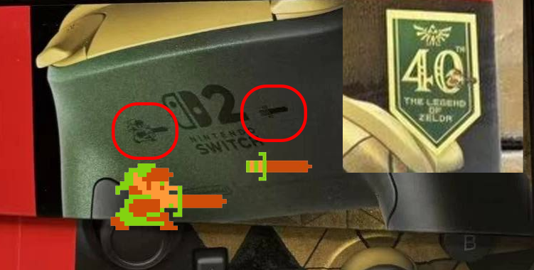TLoZeldaES's tweet photo. 🇪🇸 ¡El reverso del mando Pro 2 cuenta con un Link en 8 bits y su primera espada! Es en conmemoración del 40.º aniversario, claro. ⚔️

🇺🇸 The back of the Pro Controller 2 features an 8-bit Link and his first sword! Of course, this is in commemoration of the 40th anniversary. ⚔️ https://t.co/dY1V0jViSD