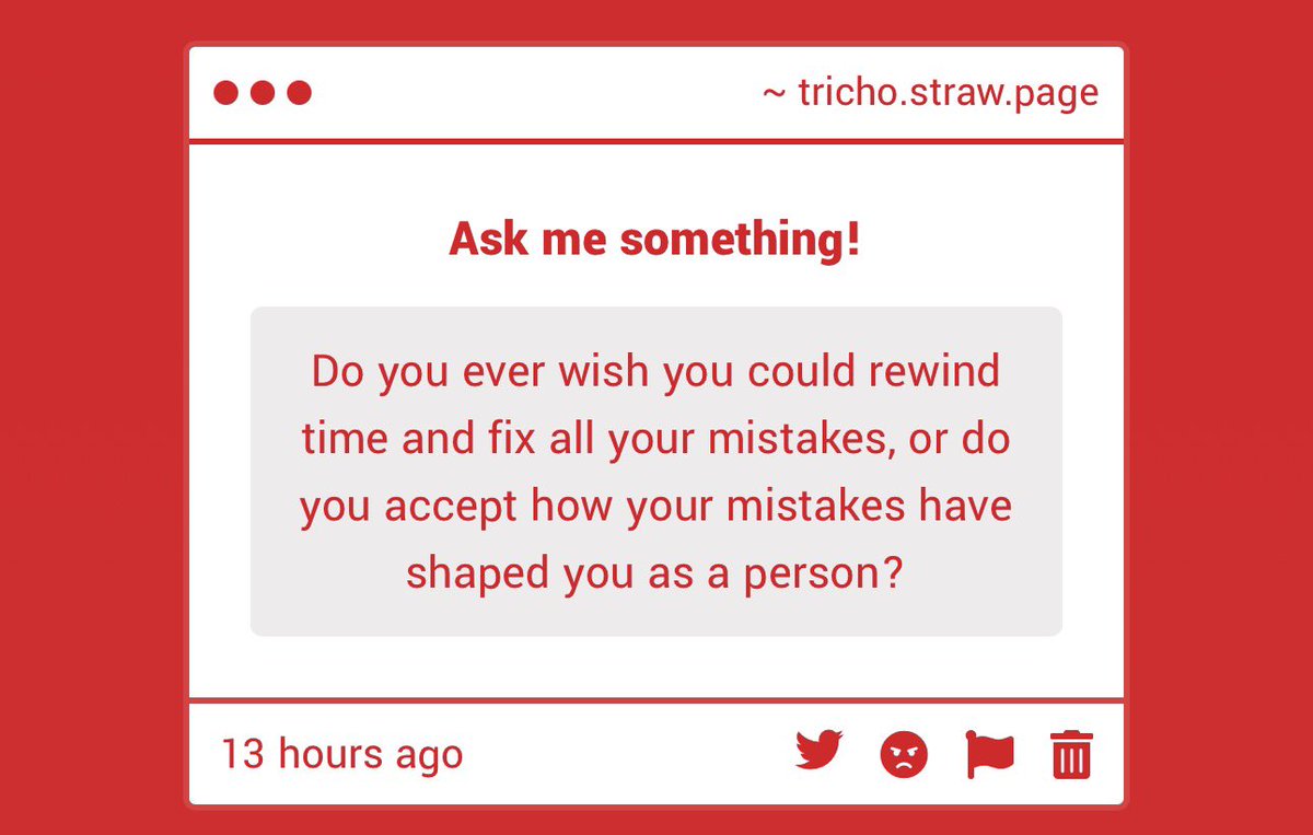 tricho__'s tweet photo. i wish i could rewind time, but i also accept how my mistakes shape me. 
Theres no point on lingering on "if i could go into the past-" there is no going into the past. 
there's only changing how I am today based on my actions from then. 
 https://t.co/TB1fvxQbc5 https://t.co/lqF5haE9bf