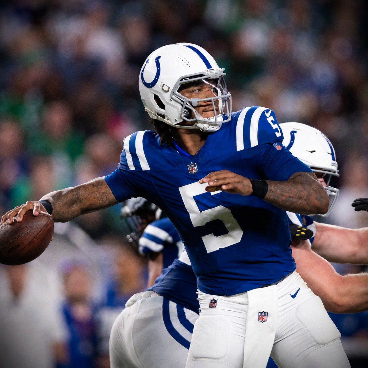 MySportsUpdate's tweet photo. The #Colts will start Anthony Richardson at QB on Thursday night in their preseason opener vs. the #Patriots.

A potential trade showcase, with his trade request still in place. https://t.co/l9Gwk8fzFB