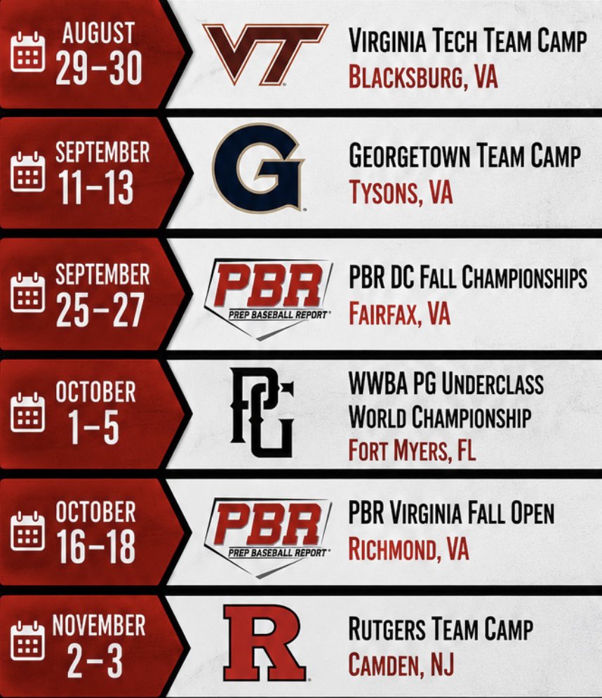 JJenkins_33's tweet photo. Fall schedule for @Ole_Liners2028! Ready to get things going after a month off!

@Ole_Liners @CoachG_MD @c3price @CraverPorter https://t.co/IoCT3qp7b5
