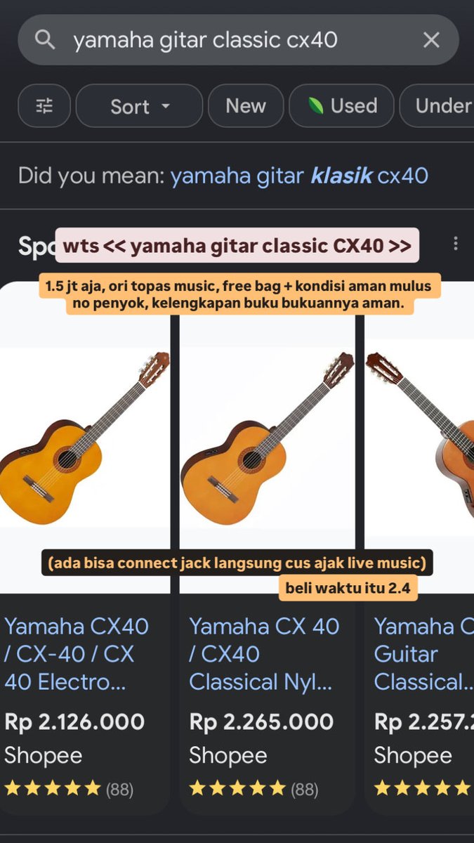 PRlMITIF's tweet photo. WTS GITAR BISA SAMBUNG JACK LANGSUNG ORI YAMAHA 1.5JT AJA https://t.co/bLE39xsbvY