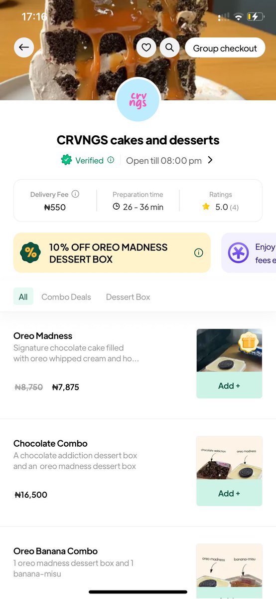 theAdewumi's tweet photo. 1 week on Chowdeck, 6 orders so far

Let's do more!!!

📍Ketu, Lagos

If you are in Maryland, Ojota, Ogudu, ikeja, magodo, Ketu and its environs

Try out the dessert boxes. CRVNGS cakes and desserts on Chowdeck. https://t.co/vLmOnr4J42