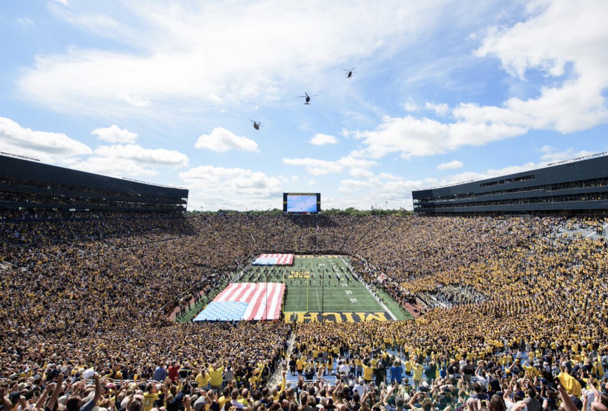 US_OGA's tweet photo. Hello Candidate Abdul El-Sayed...

Thank you for sharing your views on football.

In an effort to assist you in getting this important message out, here is the Michigan home-game schedule for 2026.  

We suggest you have a campaign booth set up where you can shake hands and gently remind 100,000 football fans to check their toxic masculinity as they enter The Big House.