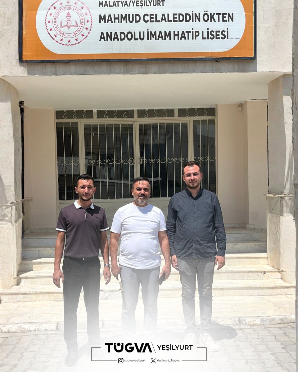 Yesilyurt_Tugva's tweet photo. 📍 Kernek Anadolu Lisesi
📍 Mahmut Celaleddin Ökten AİHL
📍 Malatya Erman Ilıcak Fen Lisesi

Yeşilyurt Lise Koordinatörlüğü olarak yeni dönemde okul müdürlerimizi ziyaret ederek tanışma ve istişarelerde bulunduk.

Nazik karşılamaları ve kıymetli sohbetleri için teşekkür ederiz. https://t.co/lT61c2PrDt
