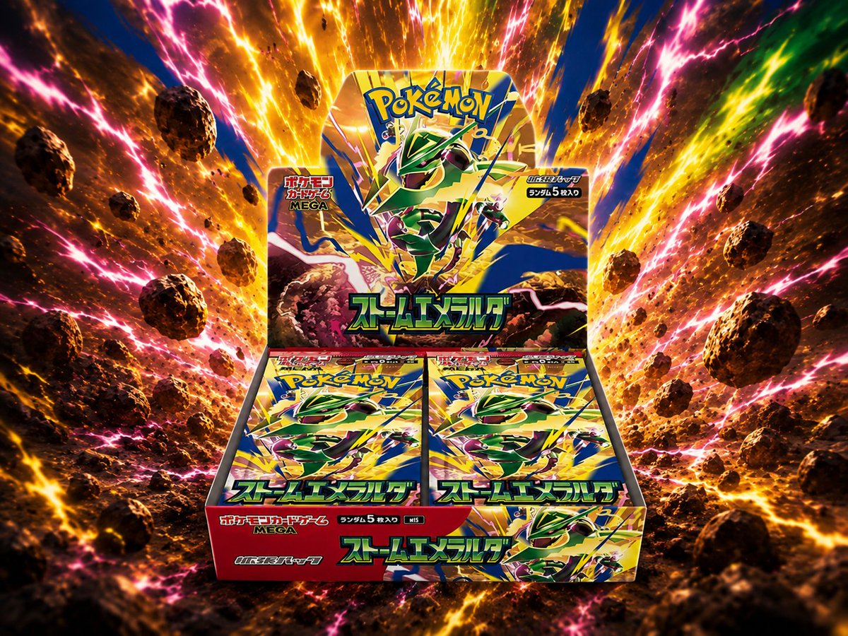 UniteVids's tweet photo. STORM EMERALDA BOX GIVEAWAY💚 

💗 Repost and like
🫂 Follow @UniteVids and @TBrightJapanTCG 
💬 Tag a friend

🗓️ Winner will be announced on August 17 https://t.co/QNcn5Zxu31