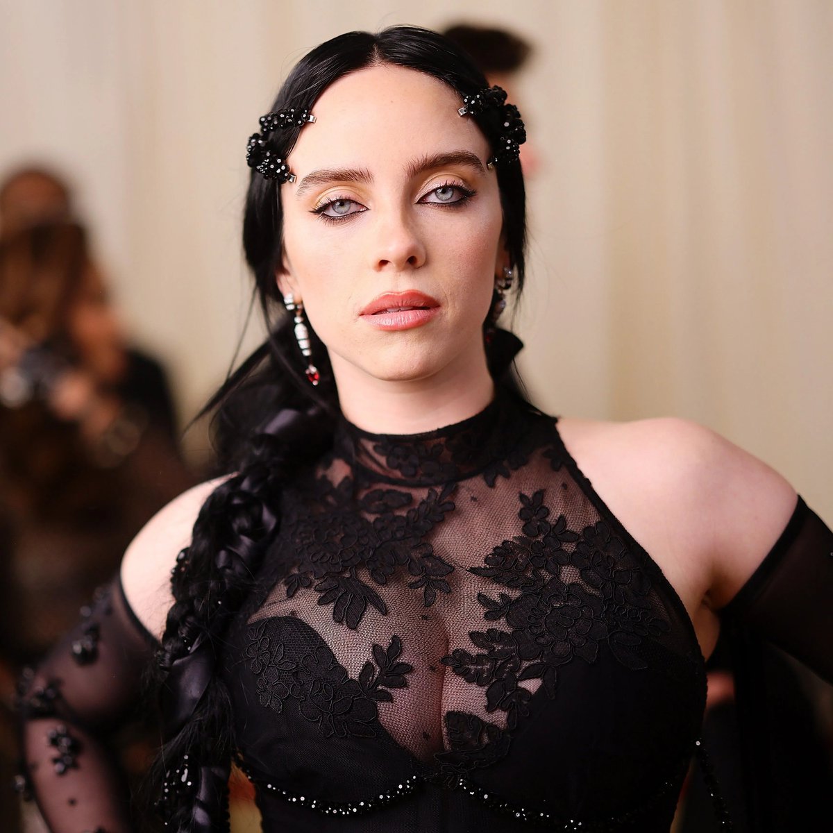 iversen21046's tweet photo. Sheer black lace clinging soft against skin, eyes that never look away. ๐ค #BillieEilish #BillieStyle #BillieVibes https://t.co/645Frra0u1