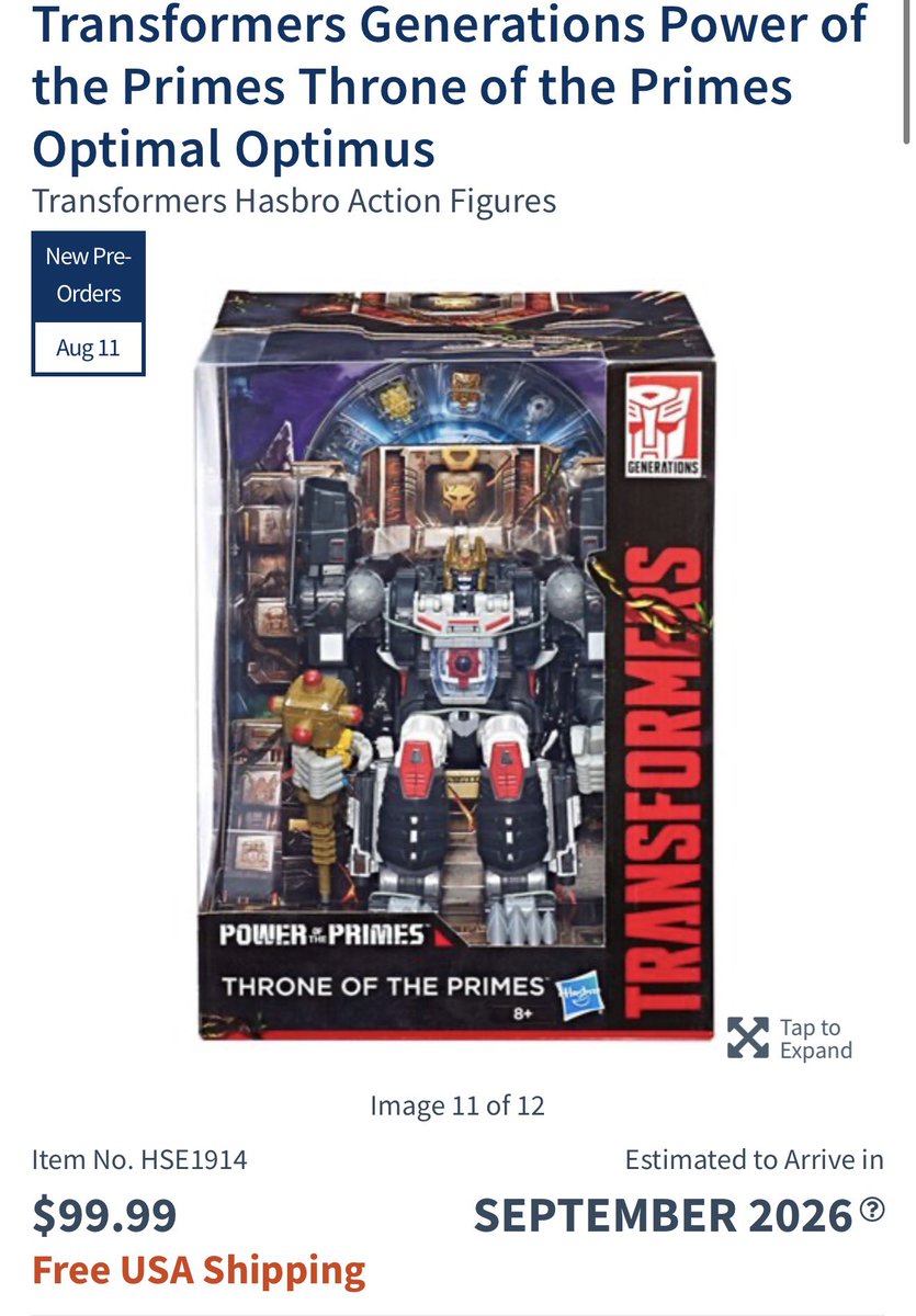Toyshiz's tweet photo. @entearth PREORDER!

https://t.co/lqTy9pGHWv

Reissue of Optimal Optimus.

Grab now if you need em.

#transformers #beastwars #poweroftheprimes #toyshiz #optimusprime https://t.co/ALnbYNUunv