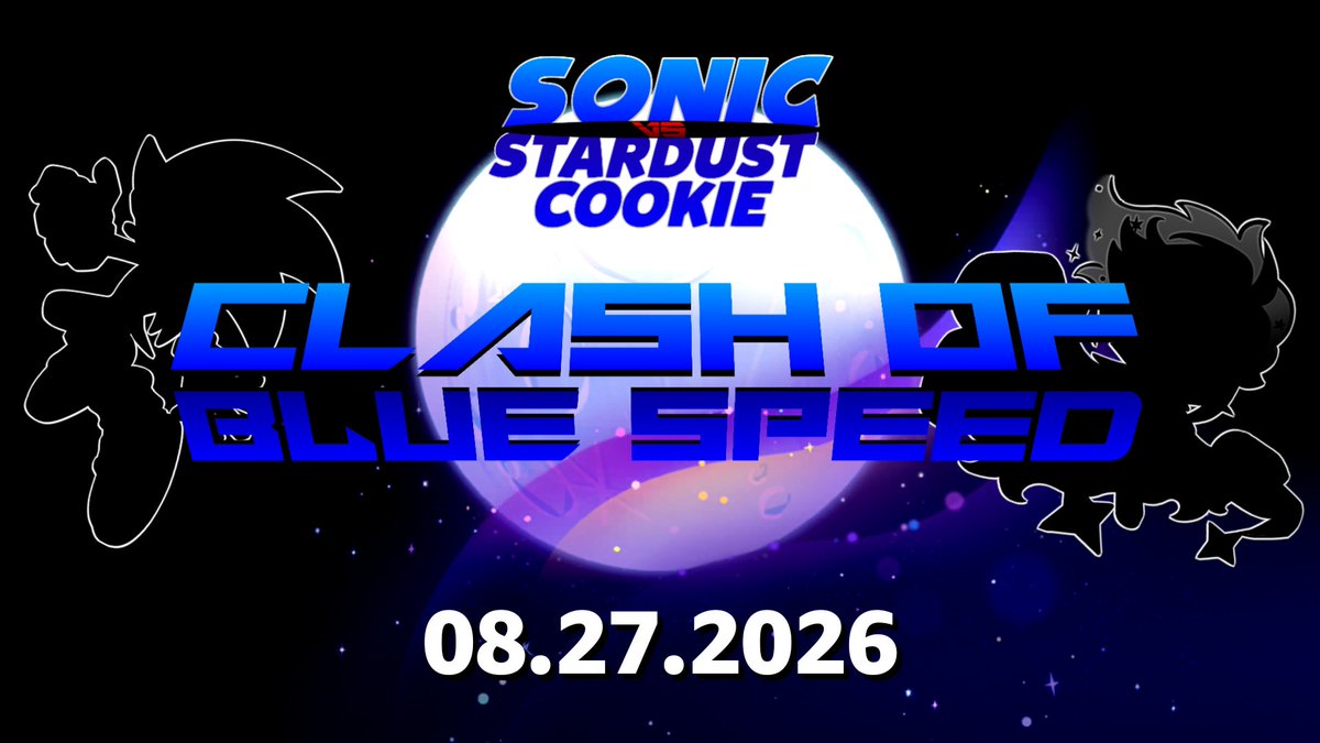 jackieprofever's tweet photo. #Sonic vs. #StardustCookie - Clash of Blue Speed

💥 Sonic fights a Cookie on Starfall Island
💫 Stardust Cookie had a new forms
⚡ Hyper Sonic transformation after Sonic dies
😈 A mysterious character after clash Sonic and Stardust Cookie

📅 August 27, 2026 https://t.co/XMa0RM3e0F
