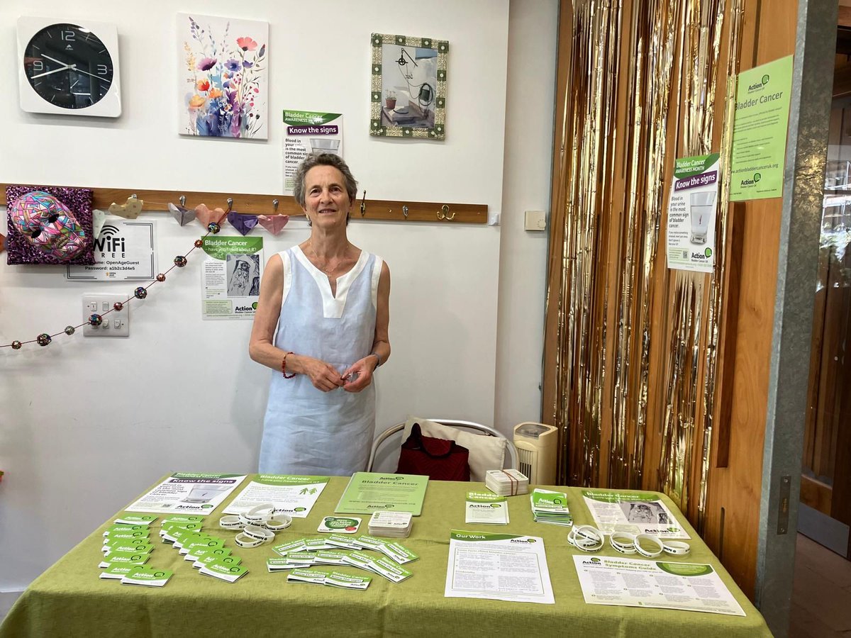 Actionbladderca's tweet photo. A huge thank you to our fantastic volunteer, Rose, for representing ABC UK at Open Age Health Day in London yesterday. Thank you for helping raise awareness of bladder cancer & the support we provide. We couldn't do it without volunteers like you!
#BladderCancer #Volunteer #ABCUK https://t.co/1BP4jgjf0a