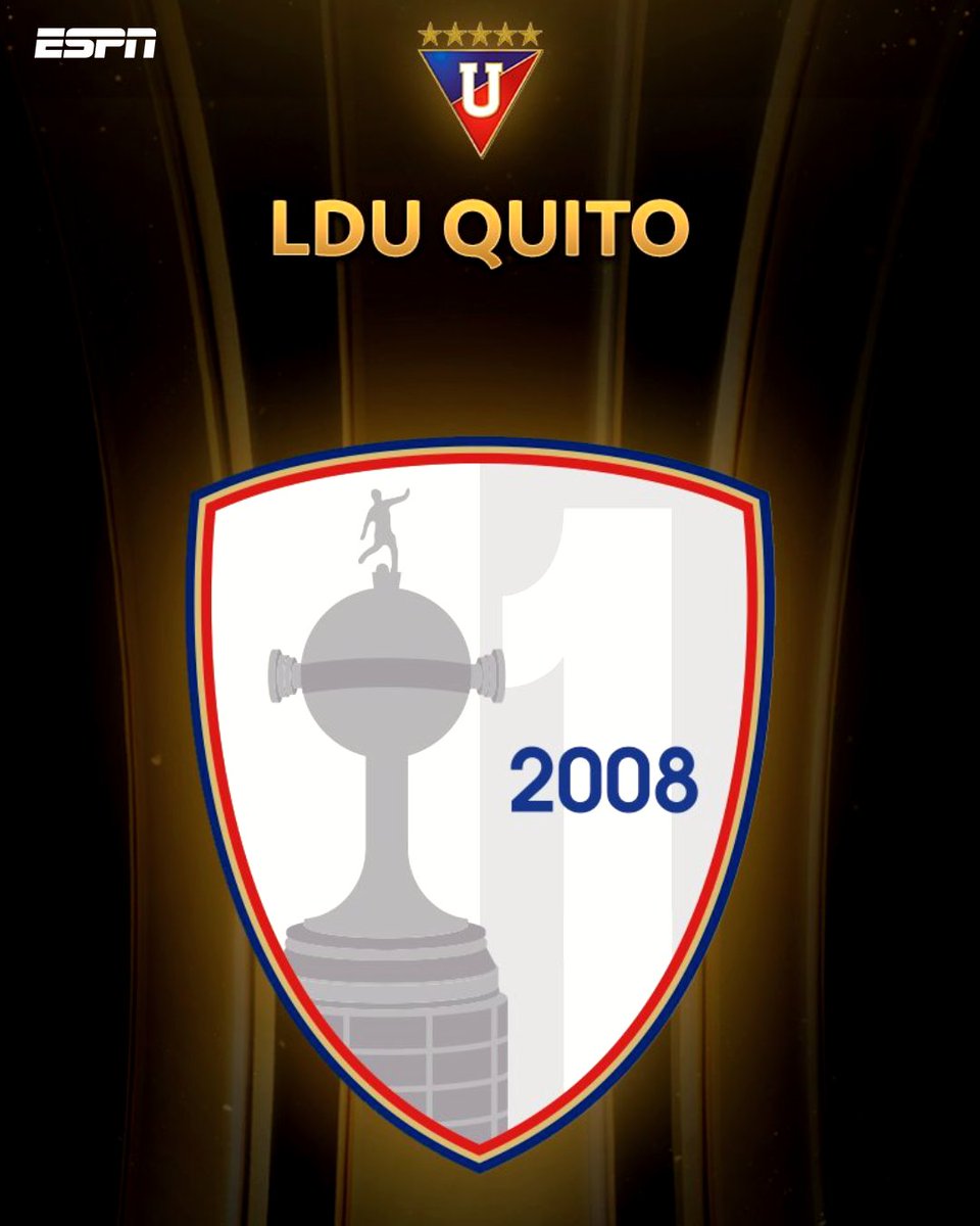ESPNEcuador's tweet photo. 🏆 ¡EL PARCHE DE CAMPEÓN!

⚪️🔴 Liga de Quito lucirá este parche en su camiseta, como campeón de la CONMEBOL Libertadores, título que lo consiguió en 2008.

🔜 Este jueves visitará a Mirassol en Brasil, desde las 17:00, en el partido de ida de los octavos de final del torneo. 

📸 @Libertadores 

▶️ Mira la 🏆 CONMEBOL #Libertadores en el Plan Premium de #DisneyPlus