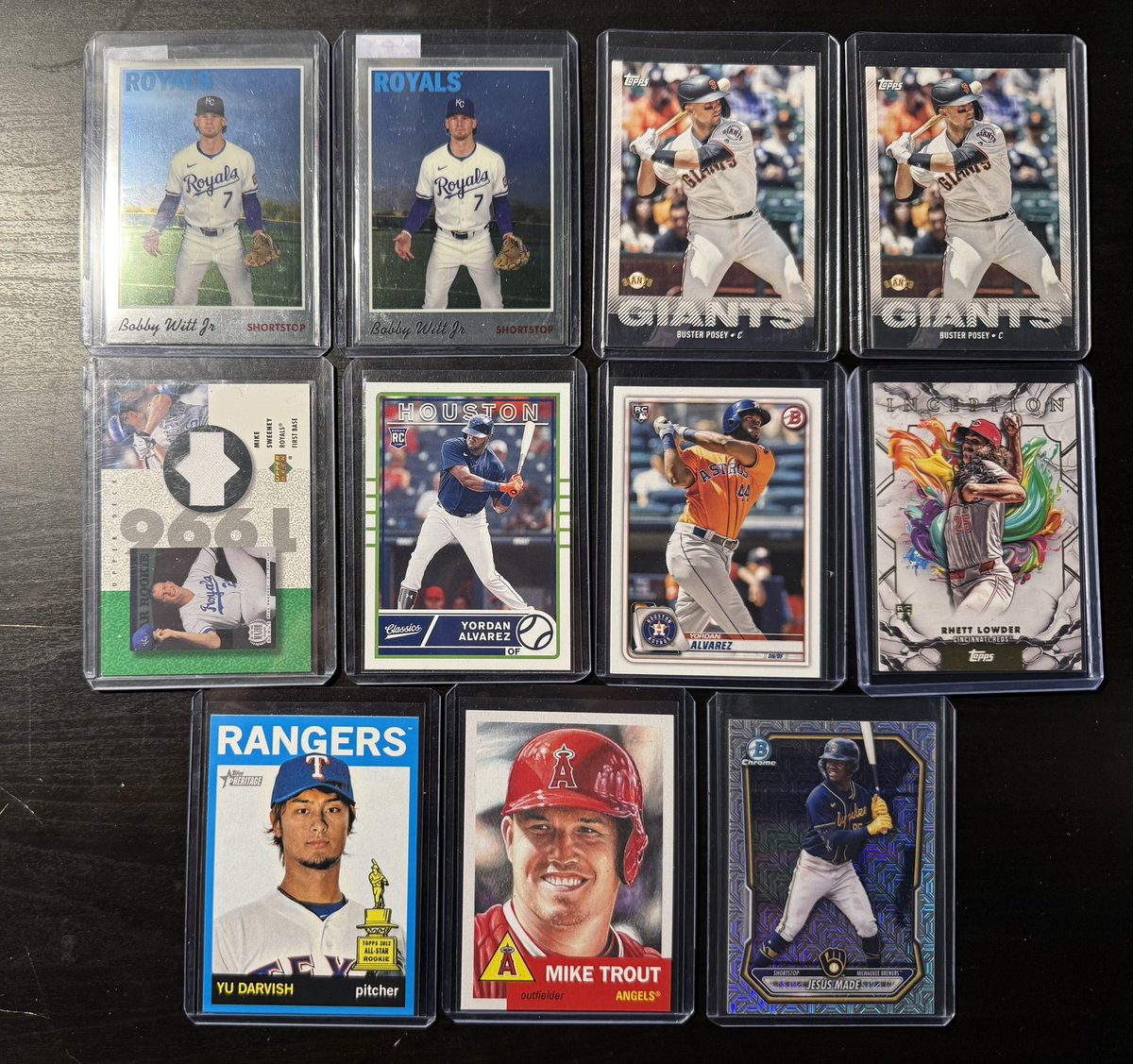 CardProject24's tweet photo. @DHCards10 @hobbyRetweet Ohtani and Some other baseball/basketball cards for sale. Ask/offer for prices https://t.co/OYqaTxDhkA