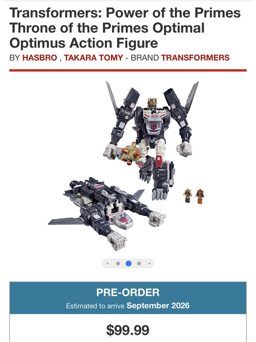 Toyshiz's tweet photo. @bigbadtoystore PREORDER!

https://t.co/LRfpkDiJD0

Reissue of Optimal Optimus.

Grab now if you need em.

#transformers #beastwars #poweroftheprimes #toyshiz #optimusprime https://t.co/wL3rSmMd3Y