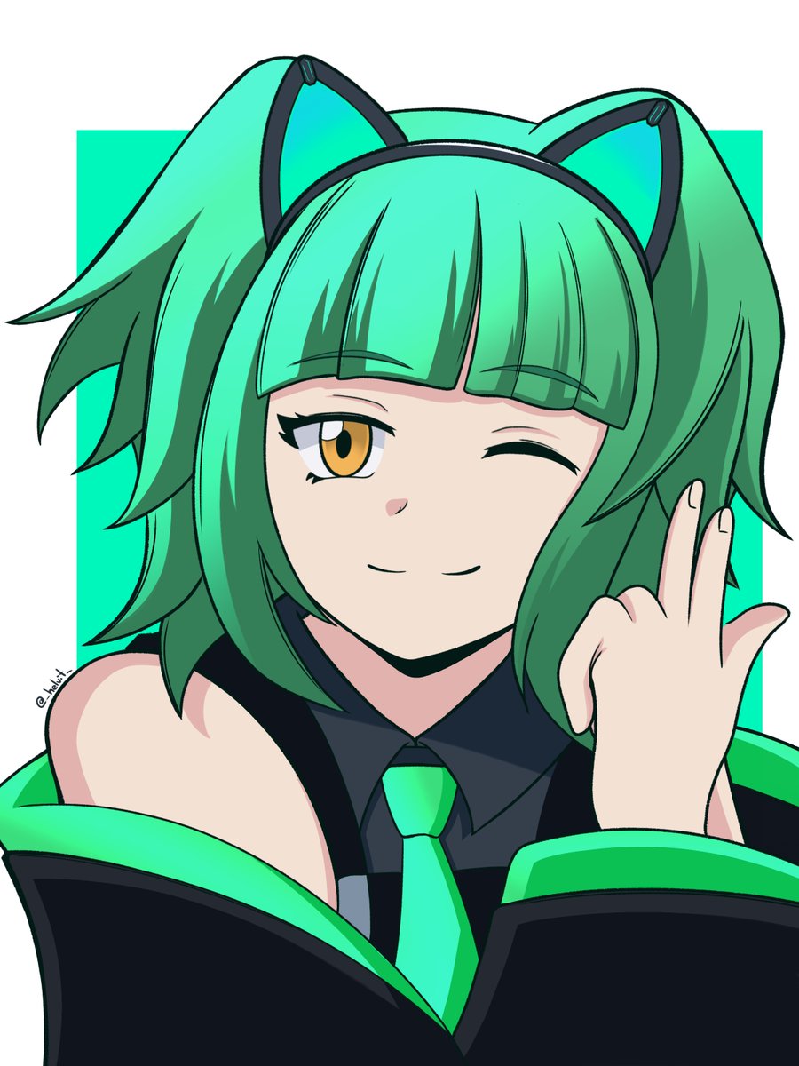 _helvit_'s tweet photo. Cyber 💚🎧  #暗殺教室 https://t.co/Qnb4xVwqkp