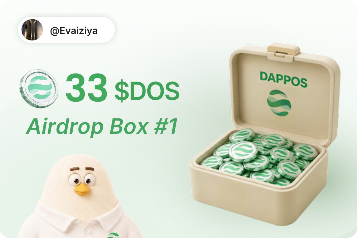 Evaiziya's tweet photo. .@dappOS_com just claimed my 33 $DOS https://t.co/iJ9LMtJN6U
