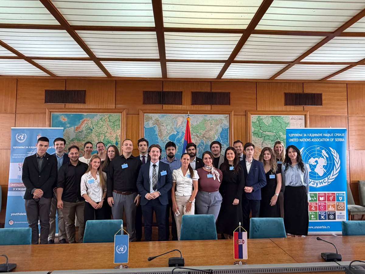 YouthDelegateRS's tweet photo. Uspešno je organizovano 03. avgusta testiranje najboljih aplikanata za Omladinske delegate Srbije u UN 2026-27🇷🇸🇺🇳.
Hvala članovima komisija za ocene poznavanja sistema UN, omladinske politike i javnog nastupa na posvećenosti. Najuspešniji će imati intervju za finalni izbor. https://t.co/HELLsABYQt