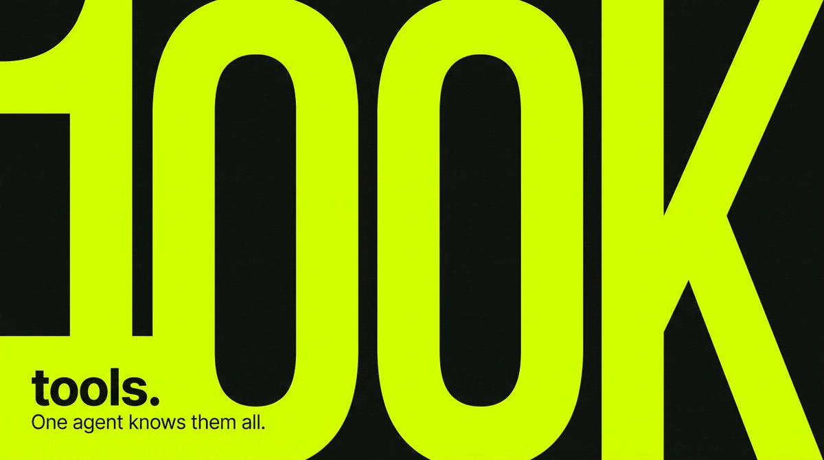 onedotnew's tweet photo. 100K+ actions. One agent knows them all.

One now gives your AI access to 100,000+ actions across all of our supported apps through a single integration layer.

Find the right action. Understand it. Execute it.

One connection. 100K+ actions. https://t.co/KCUdklpMKO