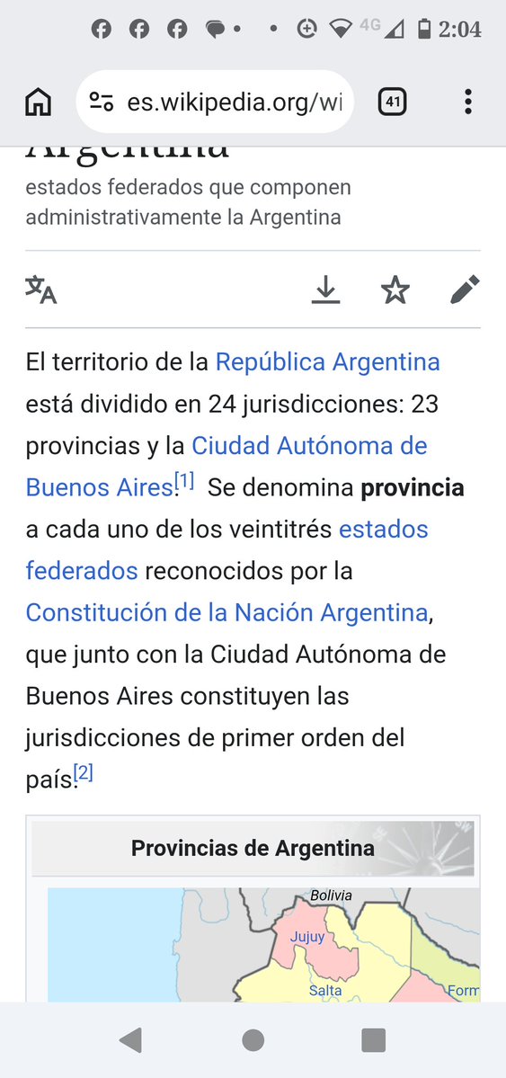 poloman2206's tweet photo. Argentina tiene 23 provincias y un distrito federal (la Ciudad Autónoma de Buenos Aires). En total, son 24 jurisdicciones (no 24 provincias). 
@sofiacaram https://t.co/7sY72Bc4QG