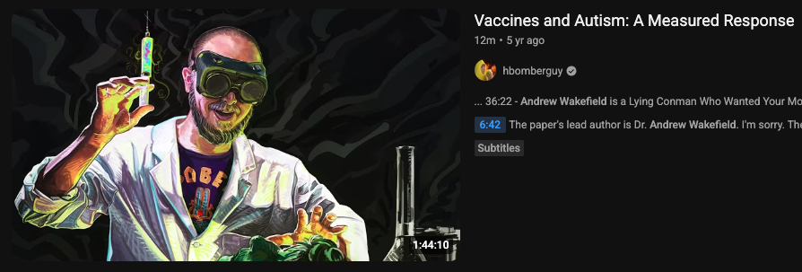 lilbabygandhi's tweet photo. Possibly one of the greatest videos on anti-vaxxers. I always do a yearly rewatch. https://t.co/gOaRHhYhir