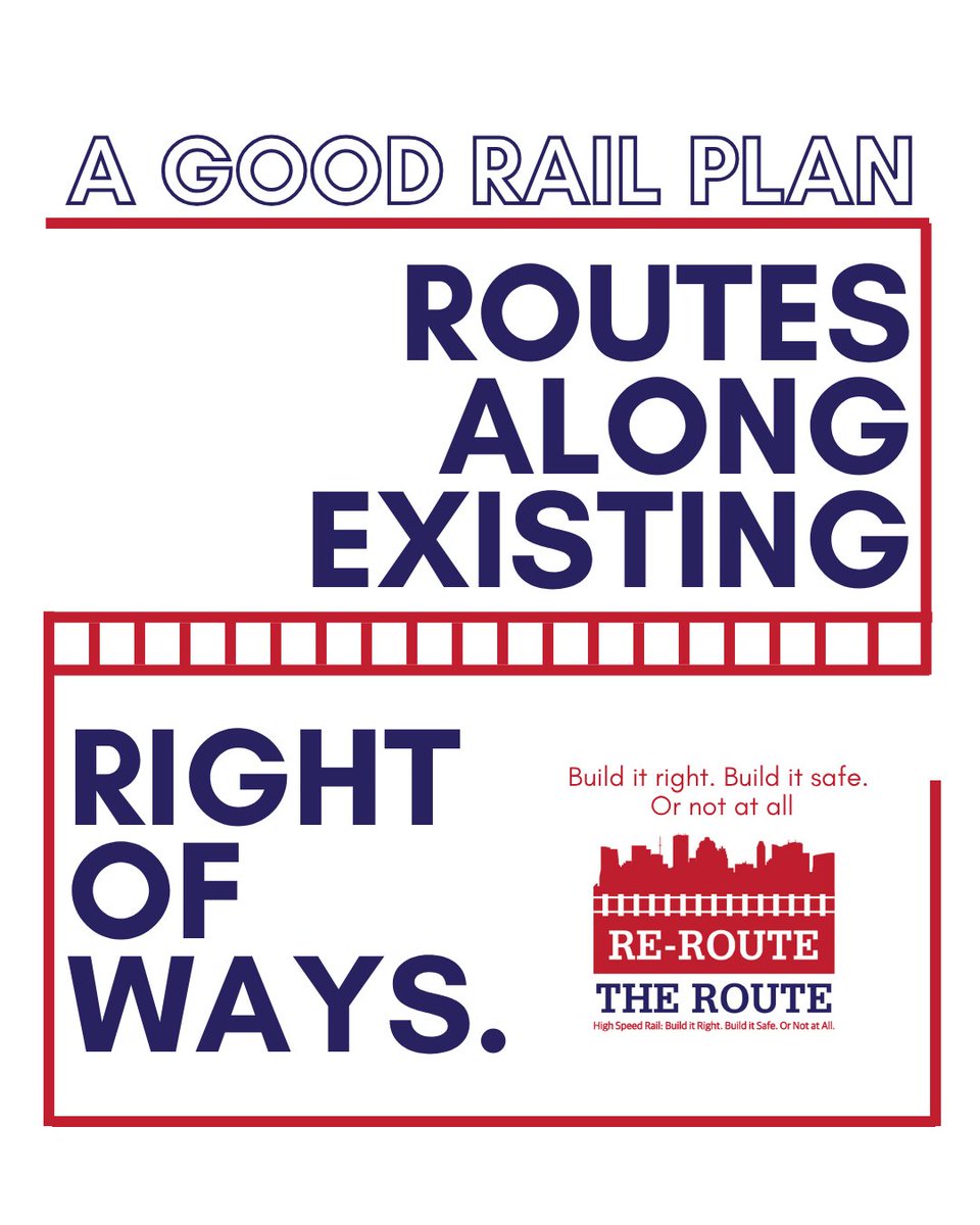 ReRouteTheRoute's tweet photo. Major transportation projects should follow existing transportation corridors instead of new paths through neighborhoods, farms, and businesses. Using established rights of way reduces environmental impacts, lowers costs, and minimizes disruption.

Built Right. Built Safe. #RRTR https://t.co/zQU2PMEVmy