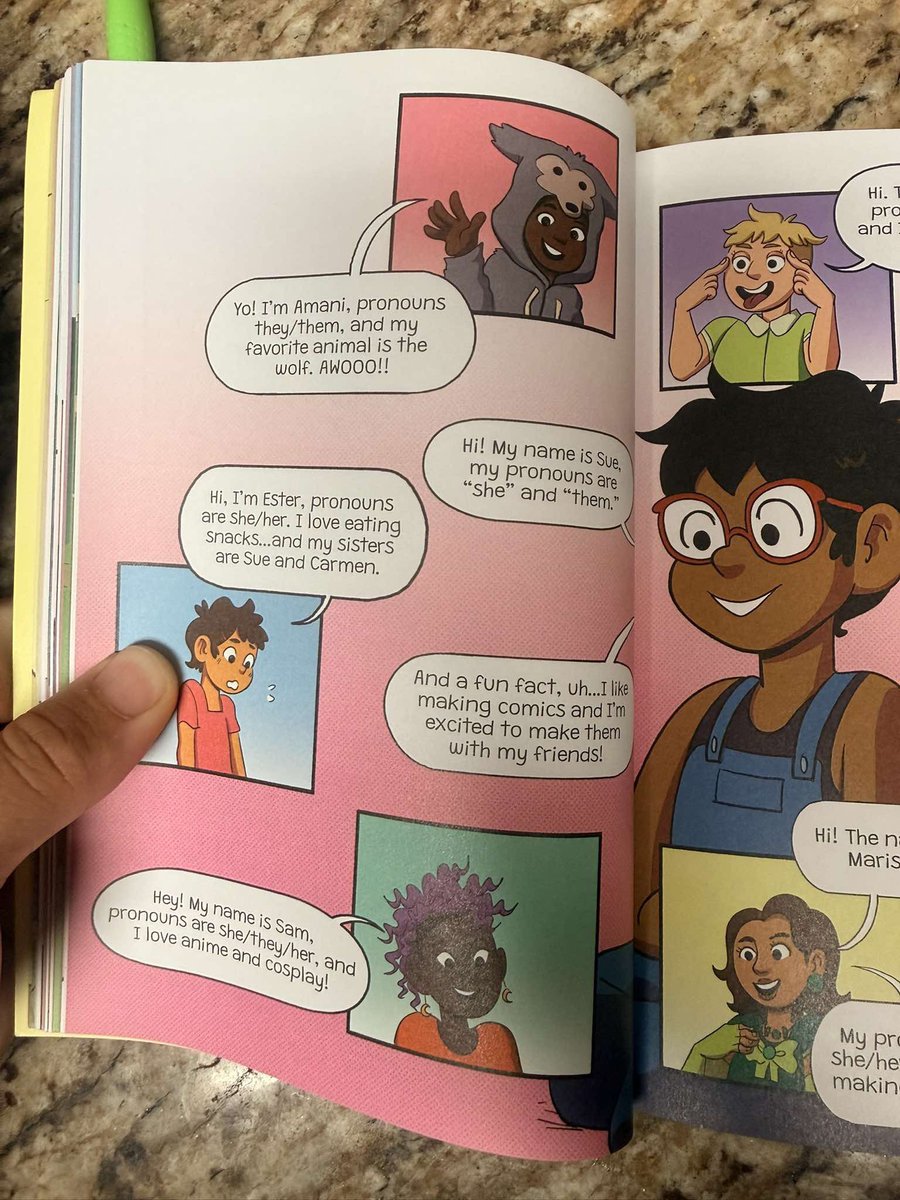 semperfifemale's tweet photo. Nicole Bailey  is the teacher in Gwinnett County that sent out the same book with all the children for weekend reading and it talks about pronouns, furries, cosplay and anime. She is now telling the parents she had no idea what the book was about. She’s apparently deeply upset and wants to meet with them to apologize. I’m not buying that crap for one minute. ￼You’re  a teacher and you send home books without knowing the content? Bullshit! ￼ People need to realize we have eyes and ears all over the place. There are still parents in Gwinnett County that care about conservatism and protecting children. ￼