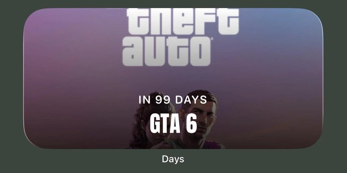 BleshaGamer's tweet photo. GTA 6 launch is officially on 2 digits. https://t.co/epQ1WgVP99