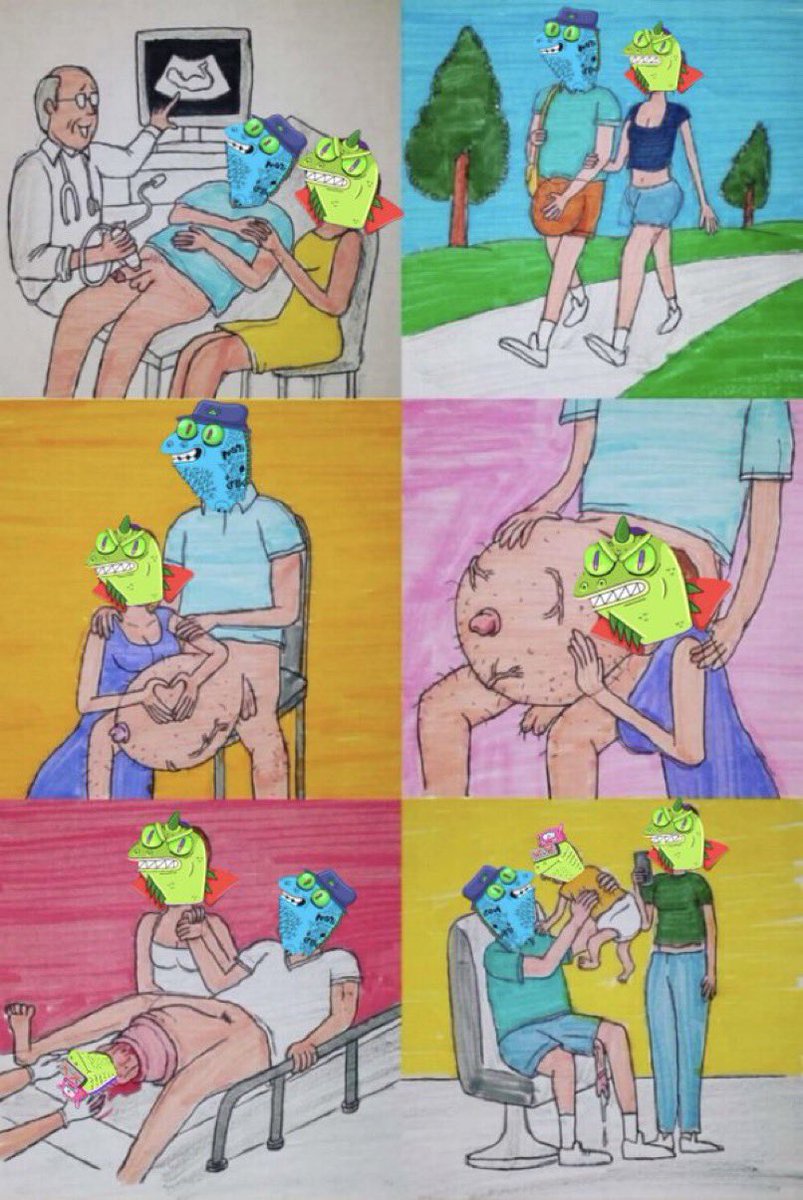 Throb_Lord's tweet photo. The @creepz lore that @psychrome, @rbrtmb &amp; @Unserious_Inc conveniently left out of the new whitepaper. 🦎

I have several questions.

I want none of them answered. 😂🍆 https://t.co/T9FwvP74HR