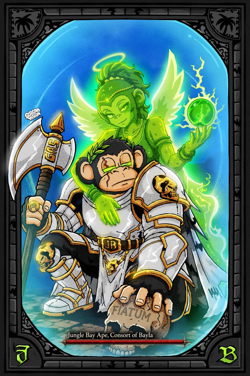 scream_vision's tweet photo. Consort of Bayla
art for @_seacasa $BAYLA MEME CONTEST #1

Not only a muse, but also a protector of the soul.

Jungle Bay Ring: Shadow of Palmtree https://t.co/jI7U6zv0Wm