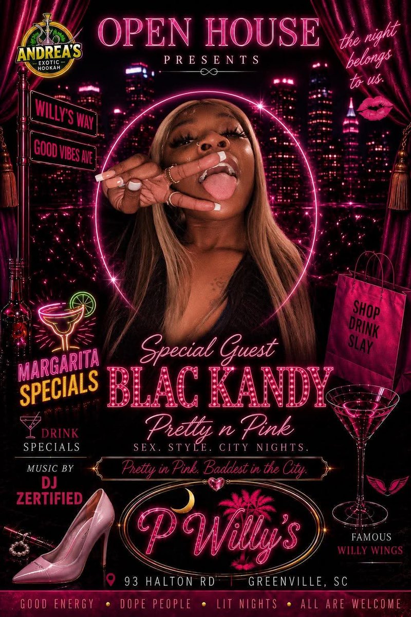 BlacKandyyy's tweet photo. IF YALL IN GREENVILLE SC THIS WEEKEND MAKE SURE YALL COME FWM AND DA GANG.. we will be at P’Willys the 15th! (93 Halton Road Greenville, Sc) … Don’t miss it! #party #greenvillesc #travelingdancer #shots #wlw #drunk #gaygirls 🌈 https://t.co/5ktUktctki