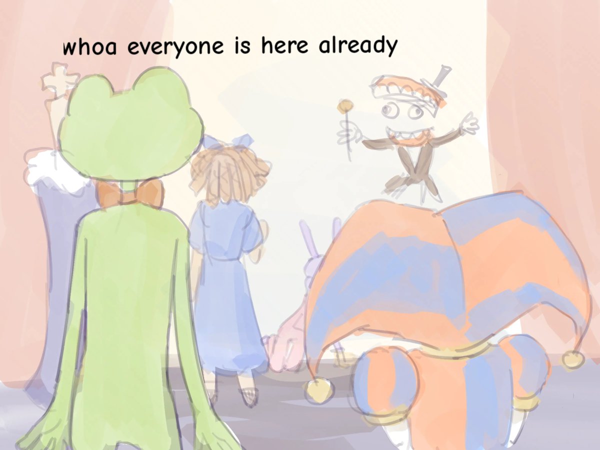 cheeeseler72351's tweet photo. what if pomni appear in the circus before jax 4/? #tadc https://t.co/svjfbK8wn6