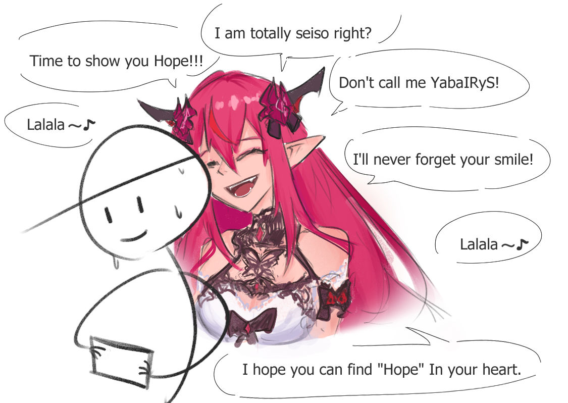 monica_mtna's tweet photo. me hearing her endless loops voice lines in holodori #IRySart https://t.co/sLLizqriT1