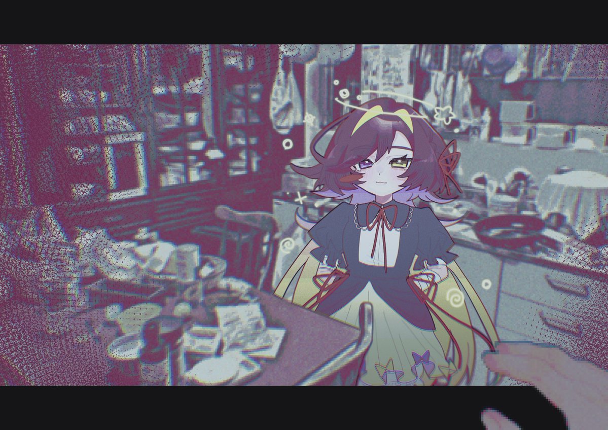 p___a_____'s tweet photo. #一次創作祭り夏の陣2026
便乗～🎶かわいく暗いのがすき！ https://t.co/SxNSFPQjiO