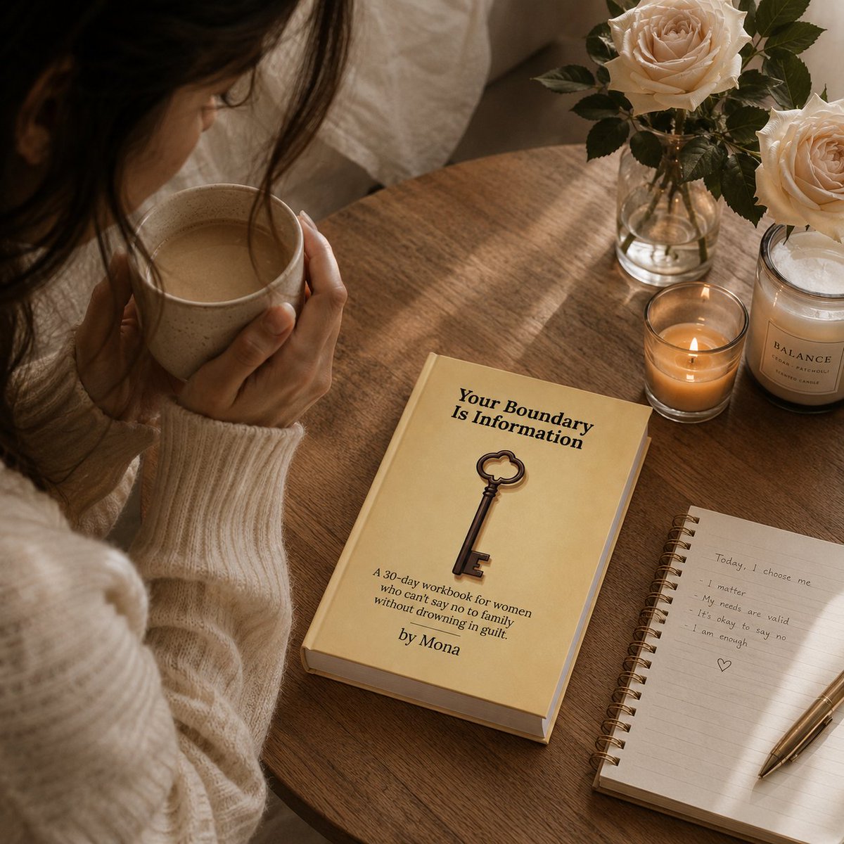 Mahdiyanmona86's tweet photo. You are allowed to say no without explaining yourself.
This 30-day workbook is for women who are ready to stop carrying guilt every time they choose themselves, and start building healthier boundaries with the people they love.
📖 Available through the link in bio. https://t.co/ACeJ7arKXr