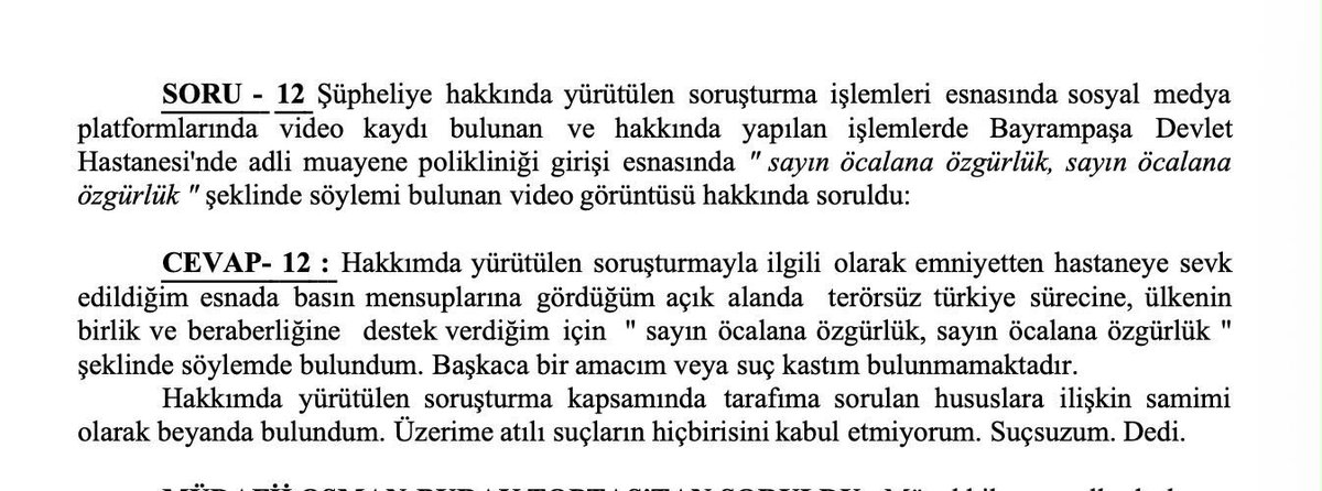 doganburak29's tweet photo. SON DAKİKA!
Sebahattin Şirin’in ifadesi ortaya çıktı.

“Terörsüz Tüekiye sürecine, ülkenin birlik ve beraberinde destek verdiğim için sayın Öcalan’a özgürlük şeklinde söylemde bulundum” https://t.co/H4R9uLCCqE