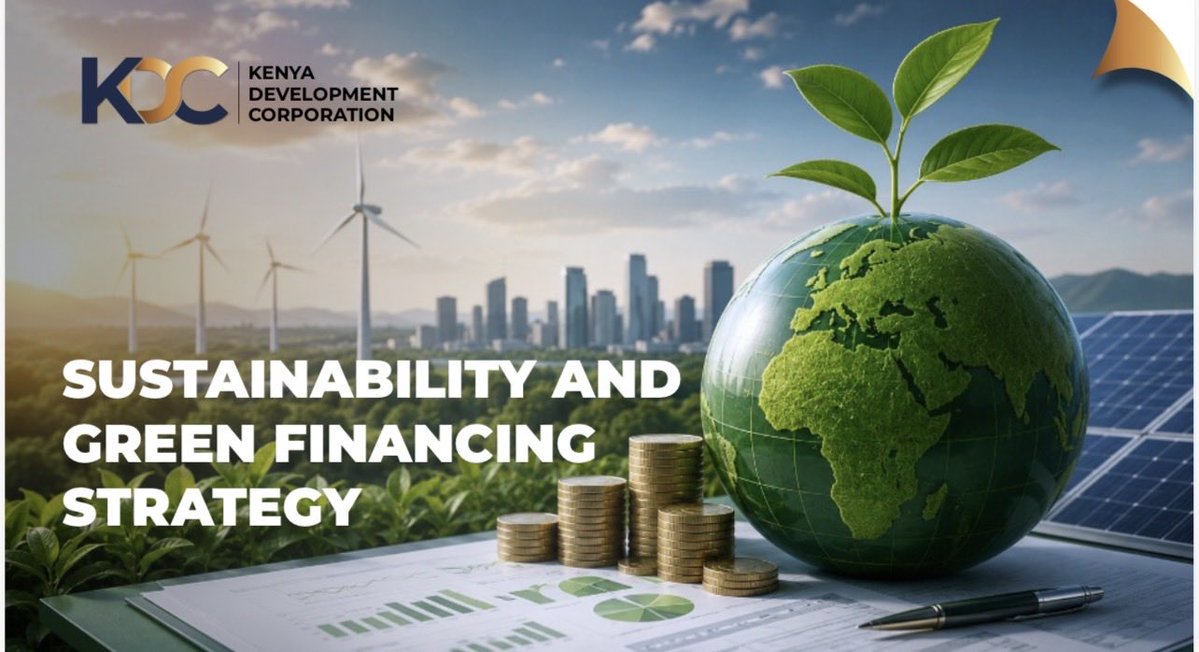 KDC_KE's tweet photo. Bold ideas need bold financing.

Green finance is turning climate ambition into real outcomes, from sustainable industries and clean energy to resilient communities and inclusive growth.

Together, let's turn sustainability ambitions into measurable impact. Partner with KDC and be part of Kenya's green transformation.

#ClimateAction #GreenFinance #ESG #SustainableDevelopment #KenyaDevelopmentCorporation