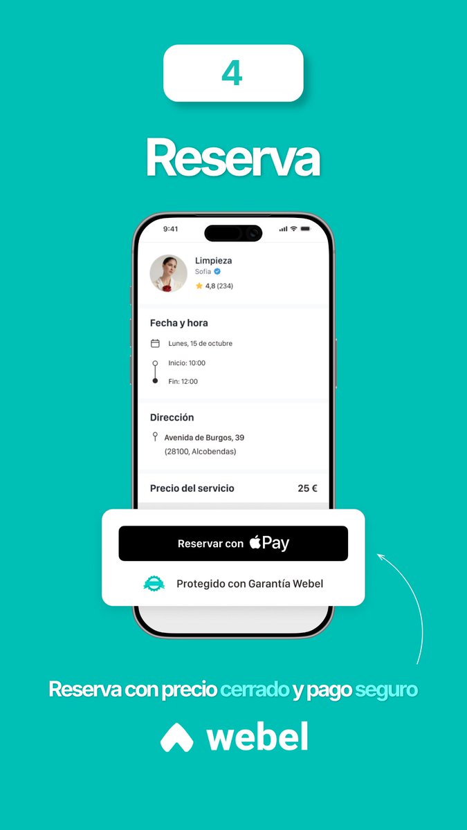 webelapp's tweet photo. Solo necesitas 3 clics para solucionarlo todo esta semana. Bueno… casi todo 😉

En Webel tienes +30 servicios a domicilio a tu alcance en pocos clics 

Tú eliges qué necesitas, cuándo y quién, así de fácil ✨ https://t.co/8QnLc0Io6S