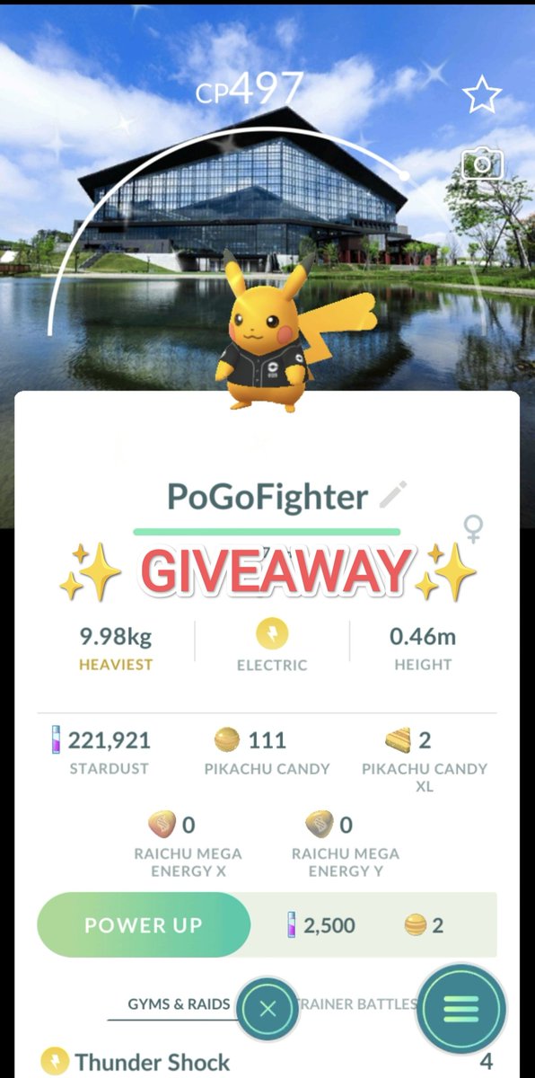 PoGoFighterShop's tweet photo. 🎁 FREE POKÉMON GIVEAWAY 2

Prize: Shiny Pikachu Baseball Hokkaido Fighters Background

To enter:
✅ Follow
❤️ Like this post
💬 Reply with one number from 0–999

One reply per account. The winner will be picked randomly.

Ends Aug 15 at 11:59 PM EDT.
Good luck! 🍀
#pokemongo https://t.co/YLuCtyvPTt