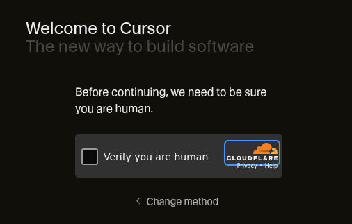 sourmansa's tweet photo. I swear I am human. Cloudflare turnstile jsut reject any traffic from cloud providers now :') https://t.co/Er84ot8tlC